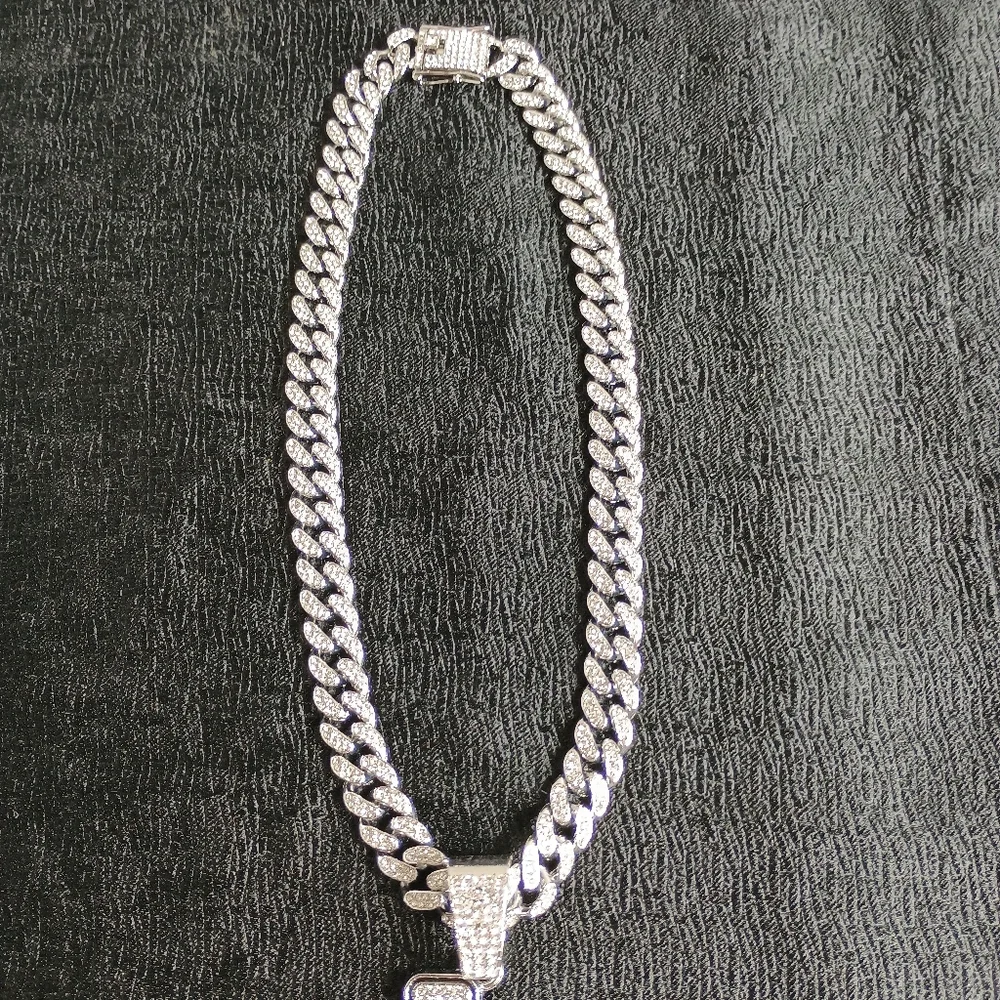 Indianapolis Colts Necklace Pendant Cuban Chain Link NFL Football Jewelry